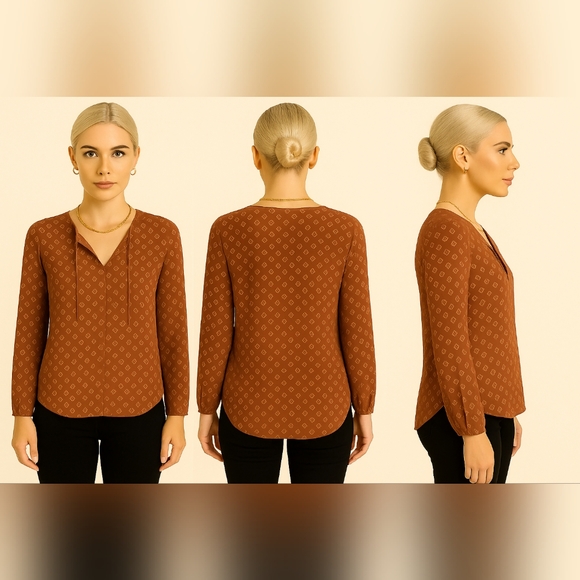 Lucky Brand Tops - LUCKY BRAND WOMENS BOHO LONG SLEEVE SHIRT SZ M NWT